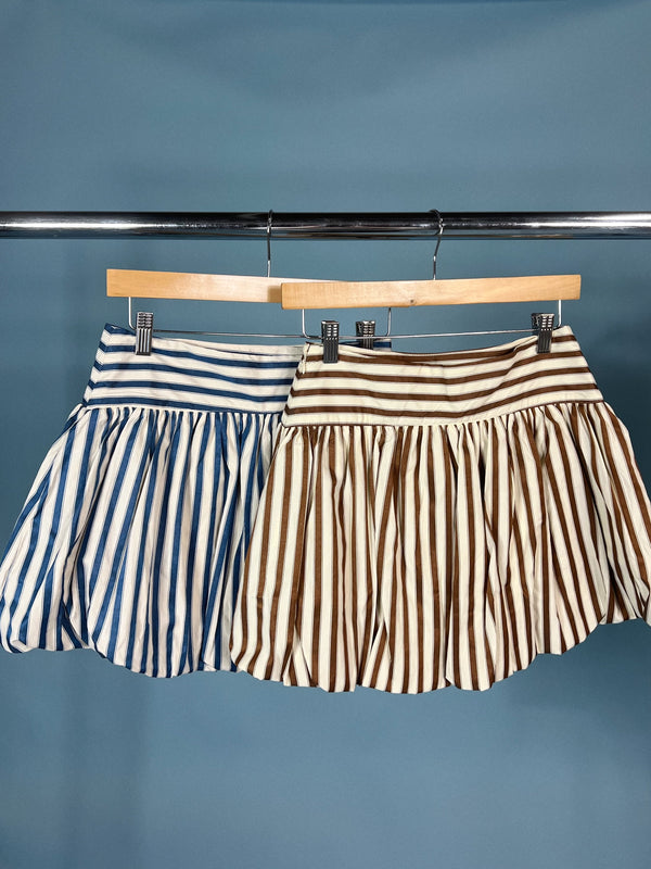 It's A Vibe Brown Bubble Skirt