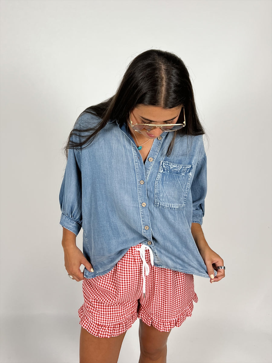 Addie Gingham Shorts