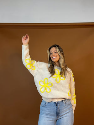 Flower Stitch Sweater