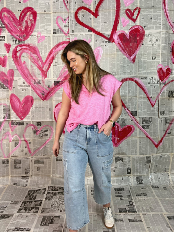 Rosie V-Neck Oversize Tank