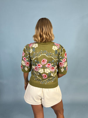 Sweet Pea Short Sleeve Sweater