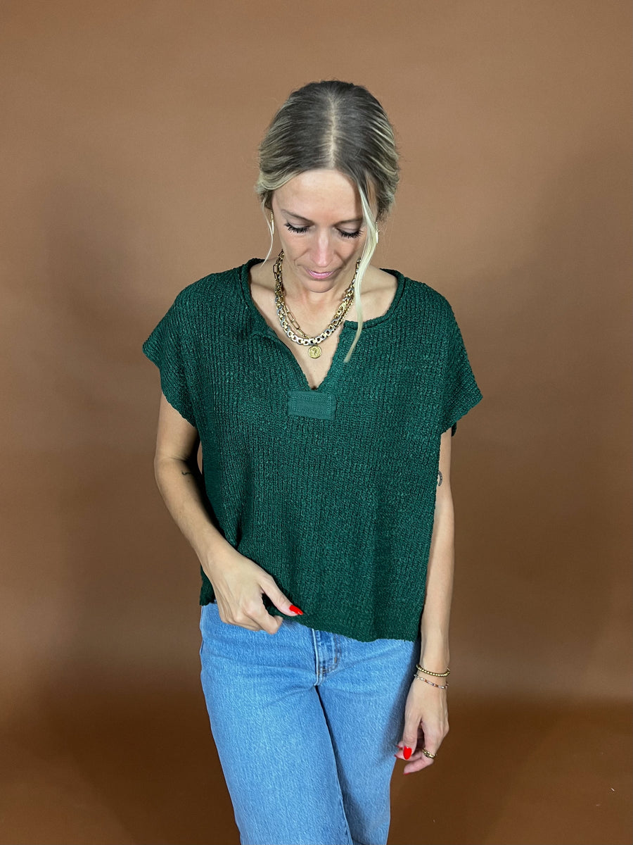 Beck Split Neck Pullover