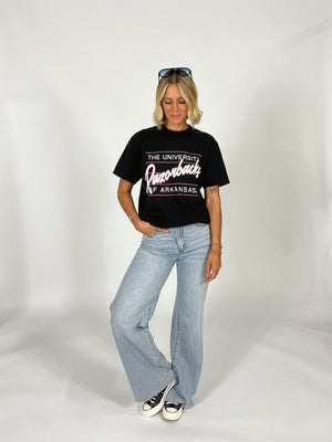 Razorback Script Tee