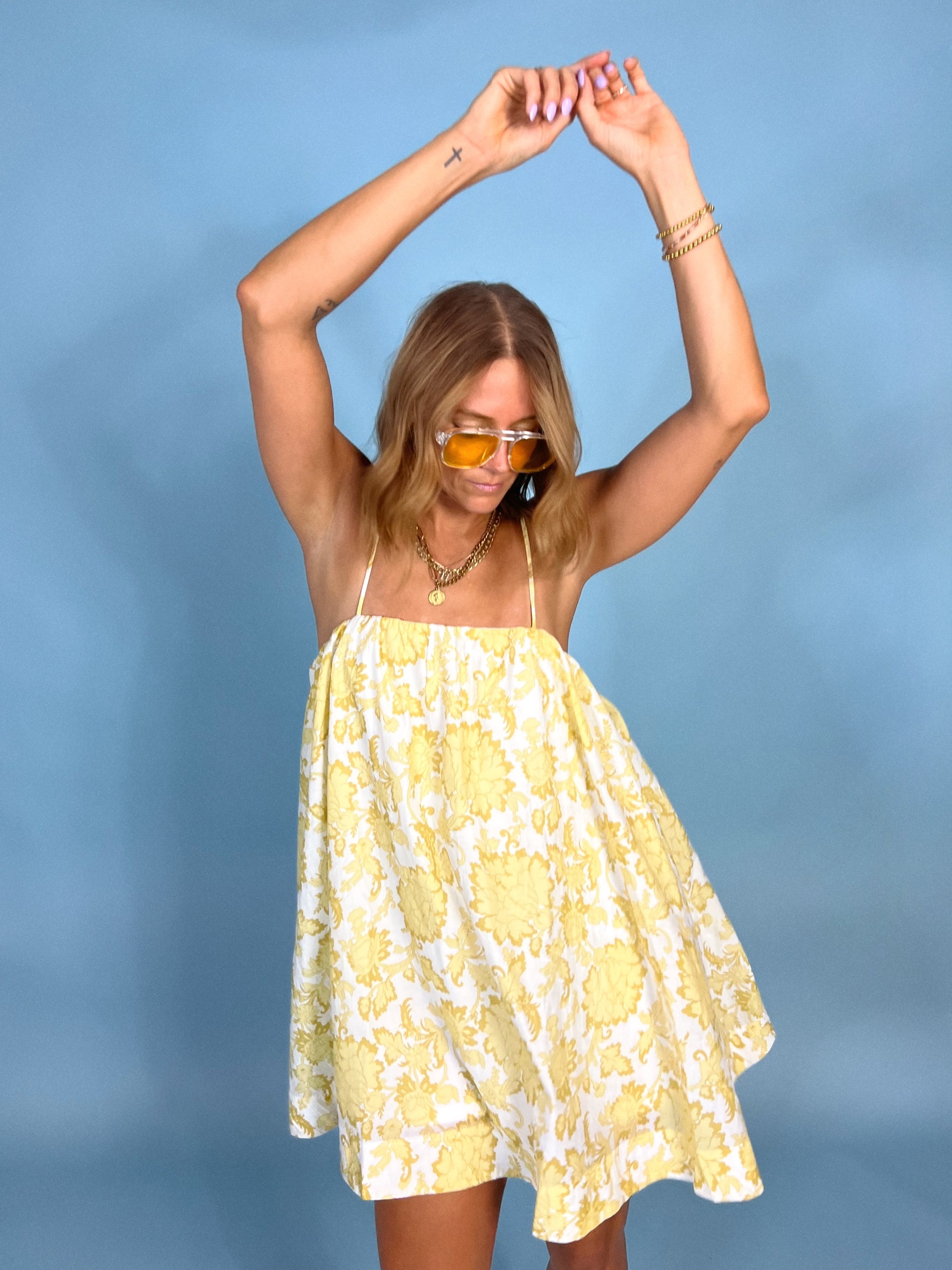 Walking On Sunshine Mini Dress - ShopFringeClothing.com Walking On Sunshine Mini Dress - ShopFringeClothing.com