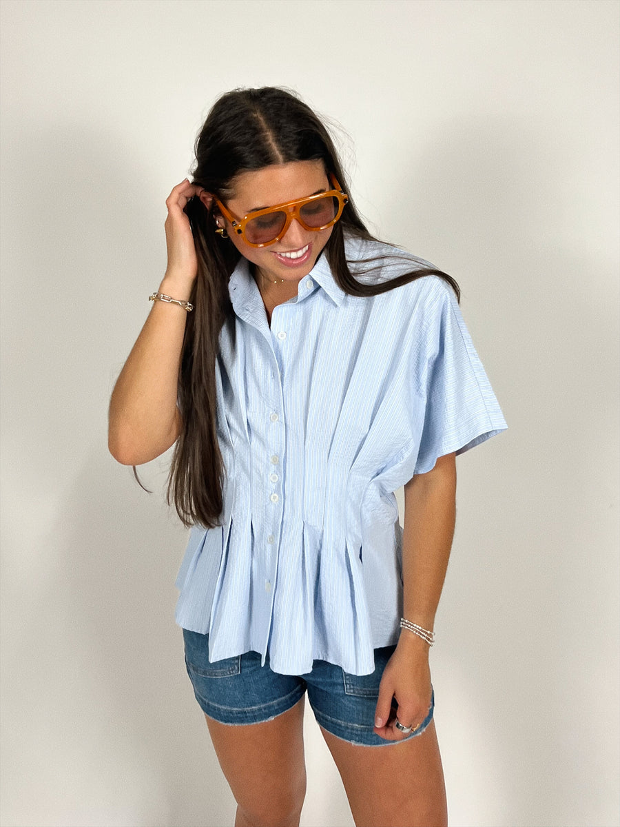 Blaire Peplum Waist Top