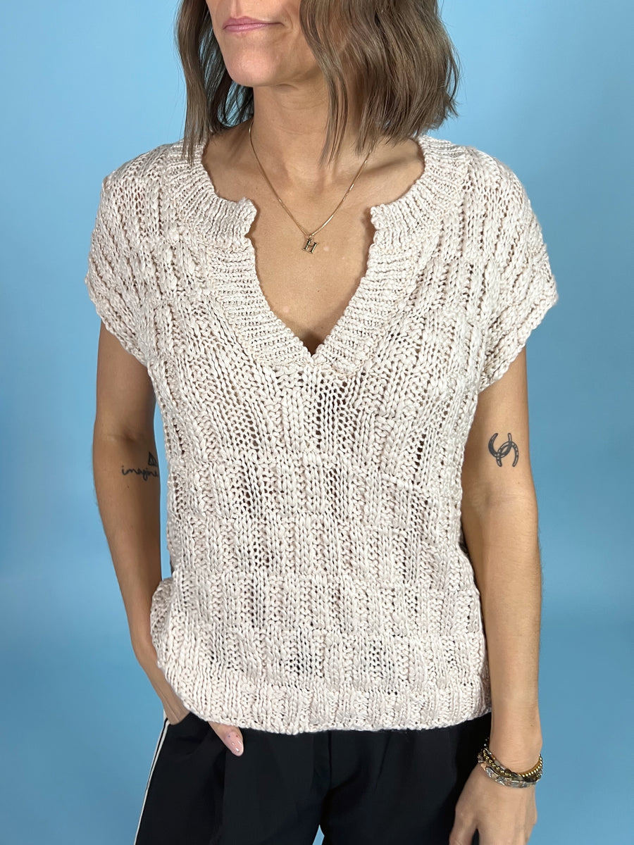 Boucle Lightweight Sweater Top