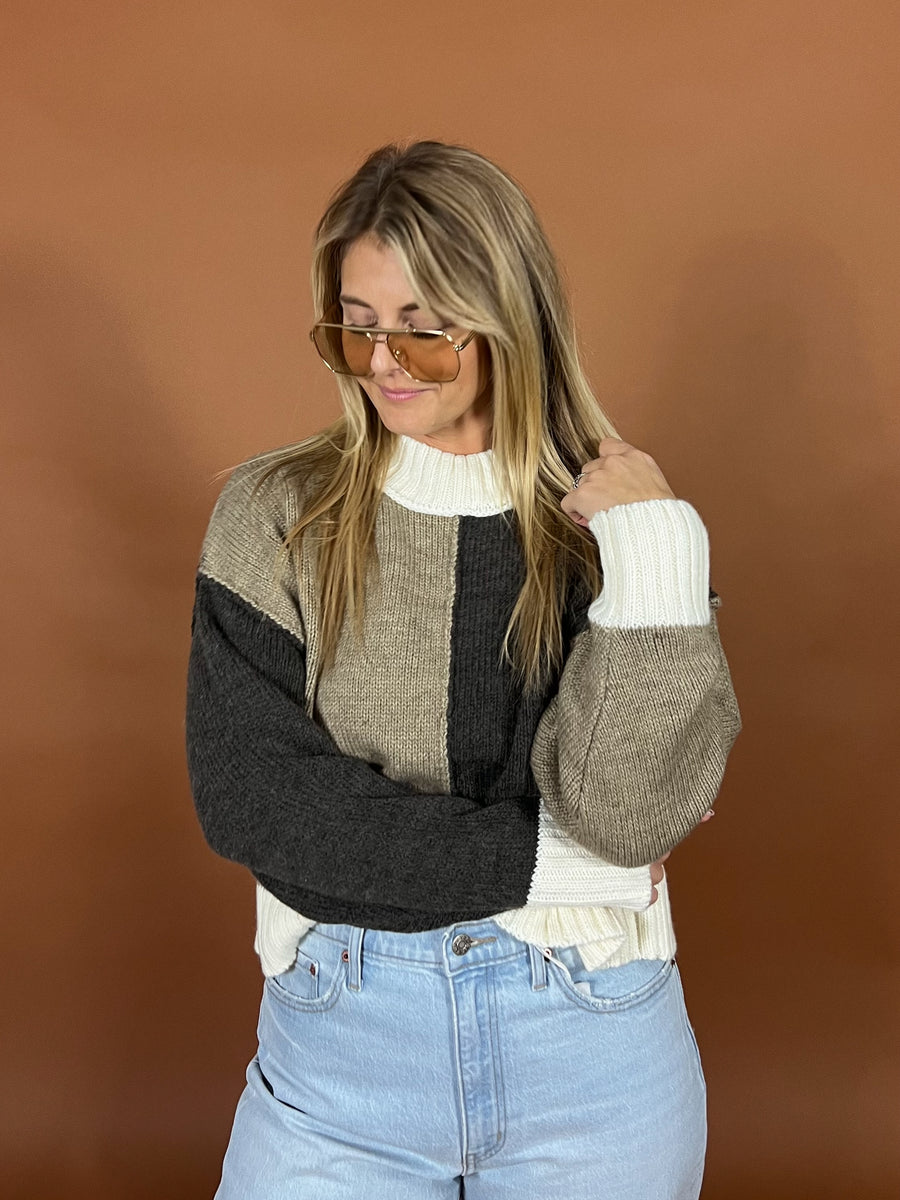 Two Tone Tempo Sweater