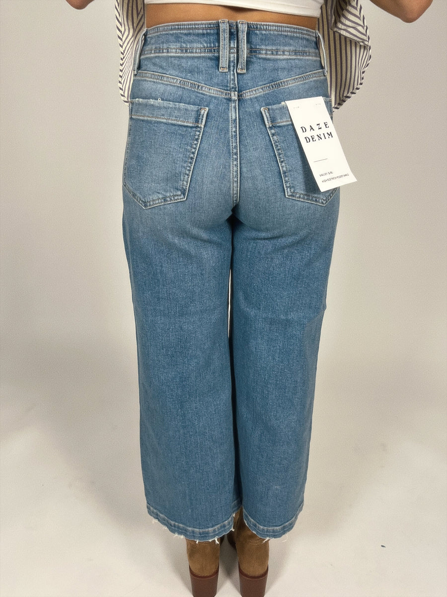 Valley Girl Wide Leg Ankle Denim | Fave