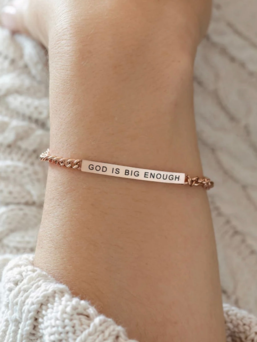 God Is Big Enough Bracelet