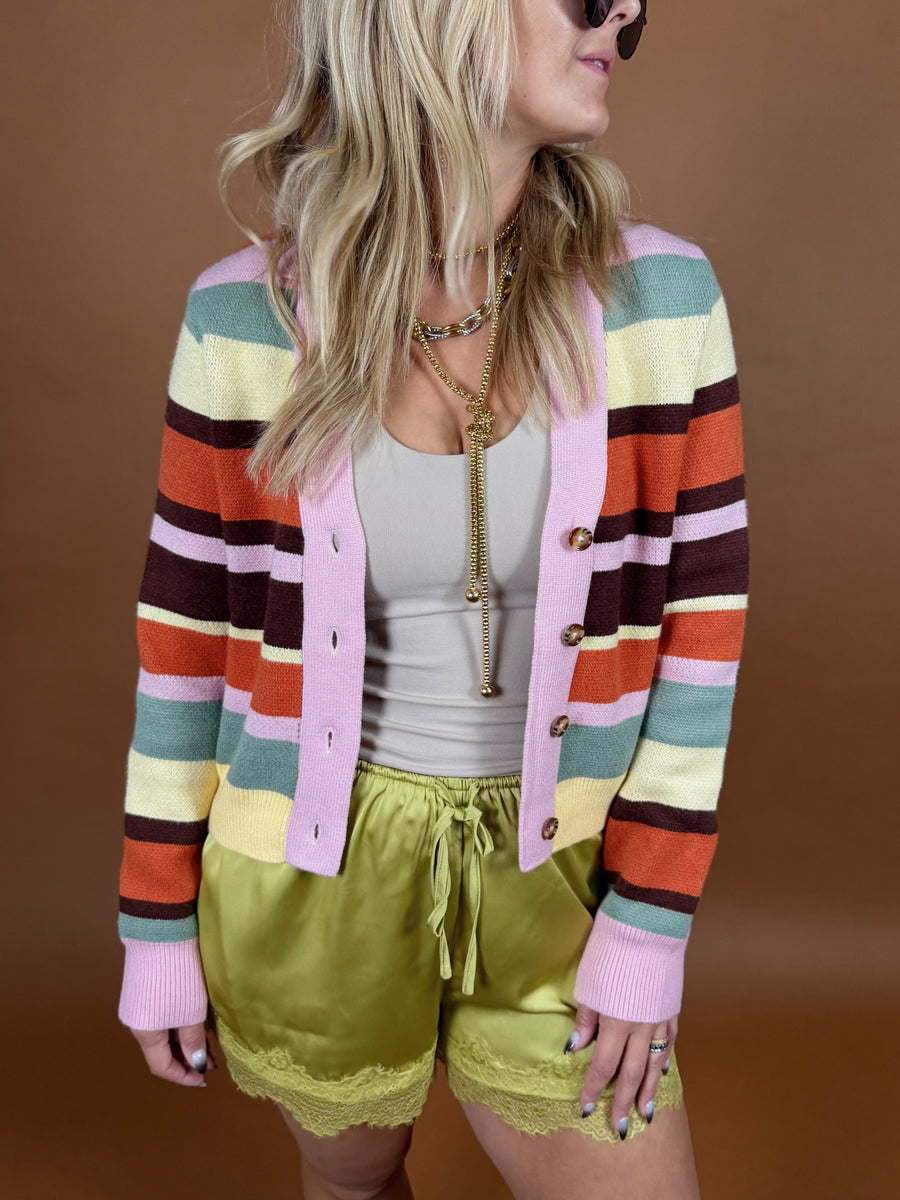 Ronnie Road Stripe Cardigan