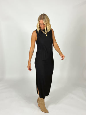 Raven Pleated Midi Dress