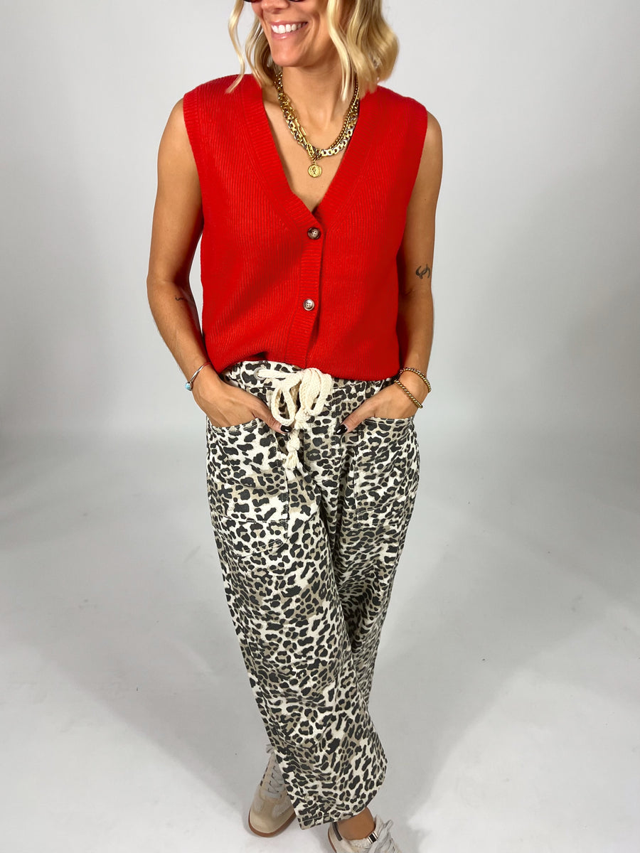 Mimosa Red Sweater Vest