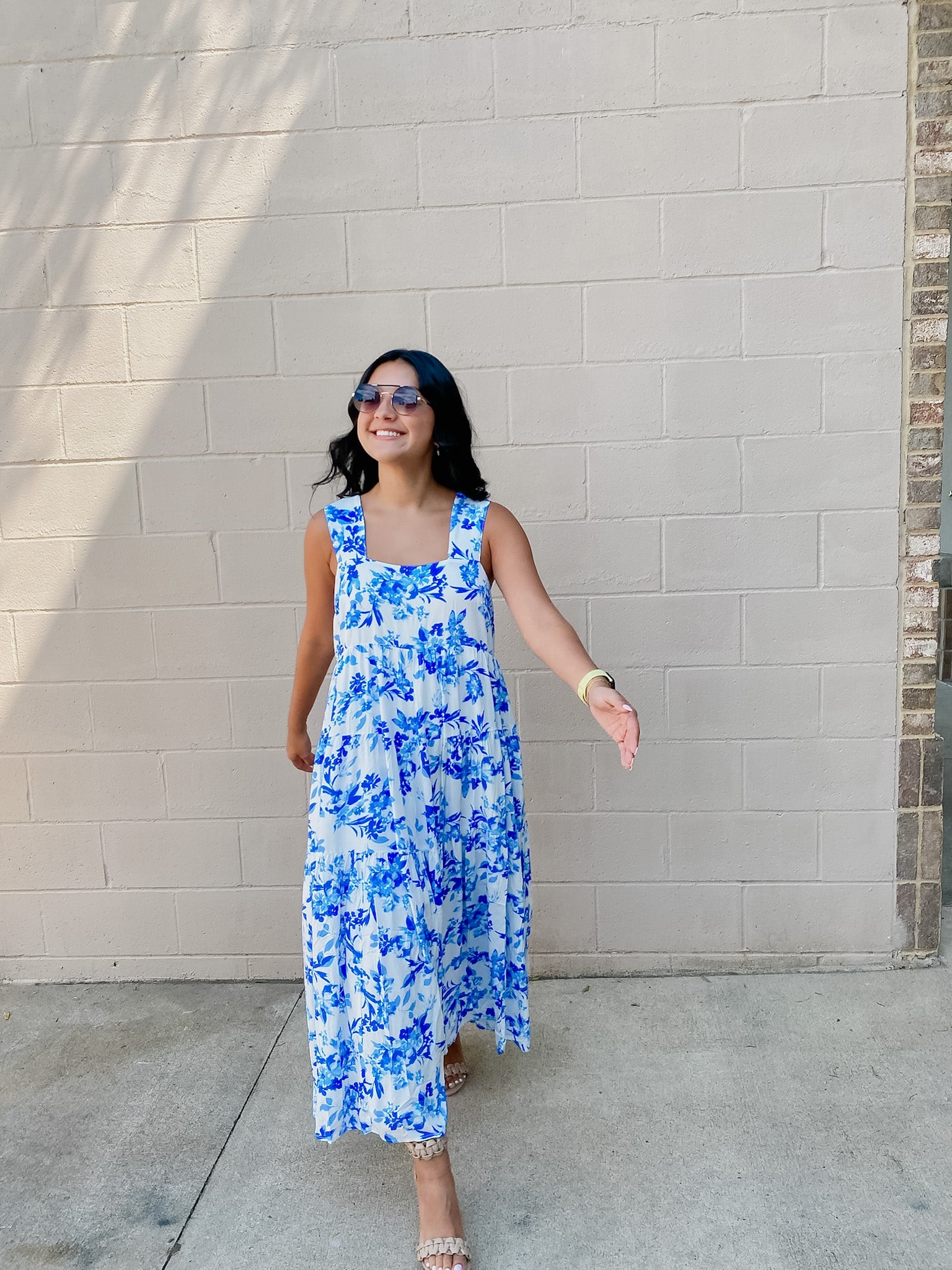 French Blue Floral Maxi French Blue Floral Maxi