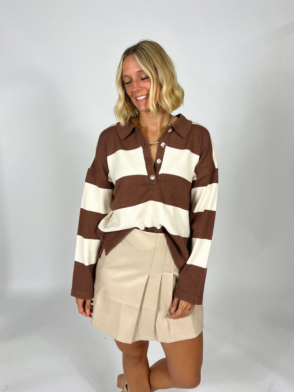 Easy Does It Collared Top