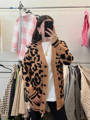 Peyton Cheetah Print Cardigan