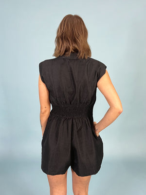 Right On Smocked Waist Romper