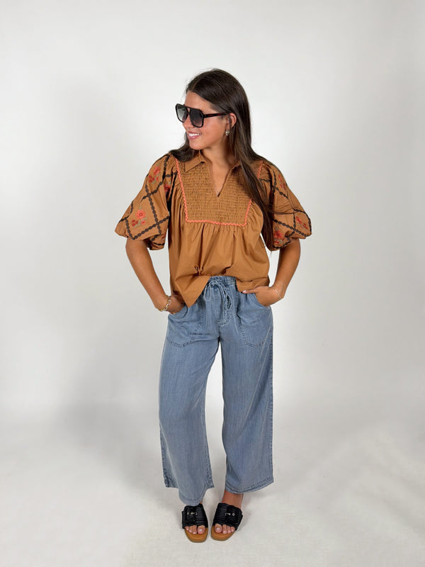 Easy Days Chambray Denim Pants