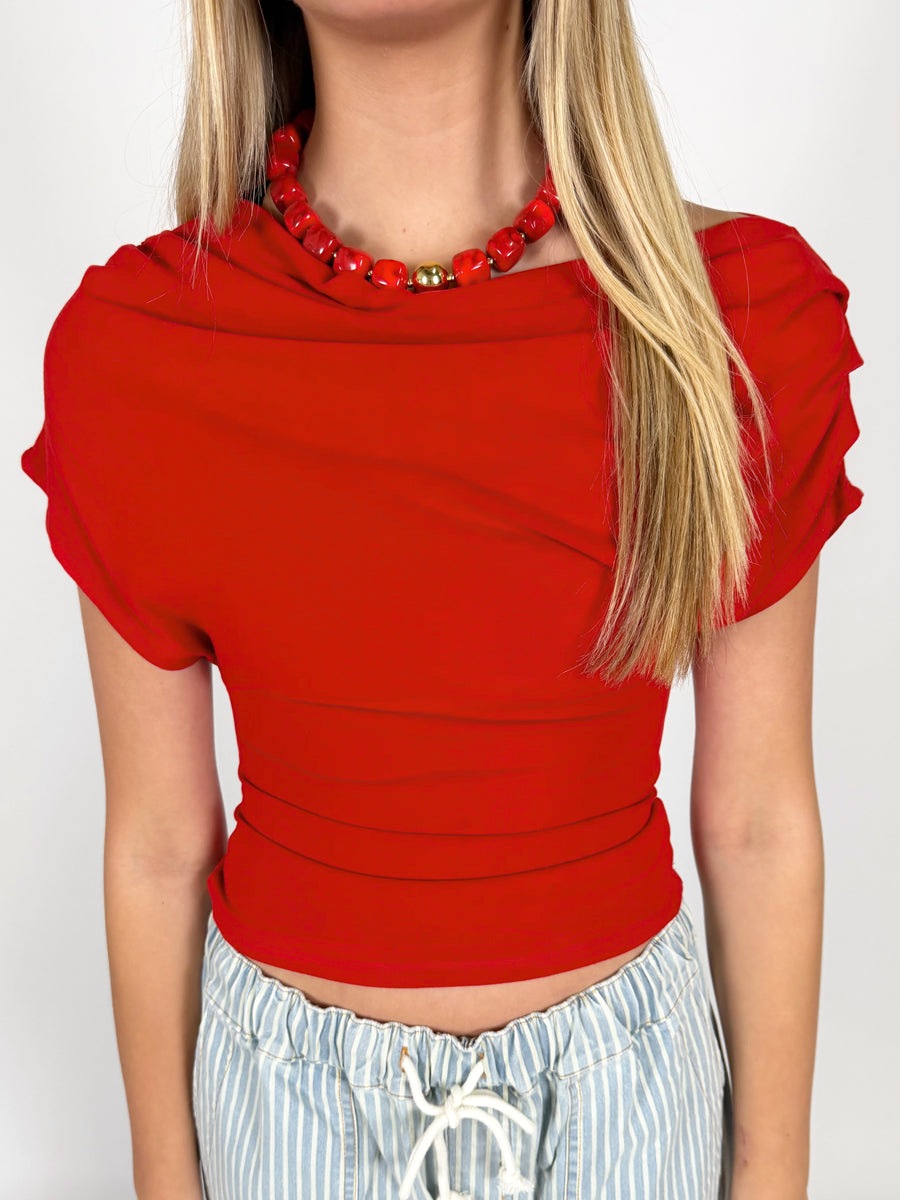 It Girl Draped Top