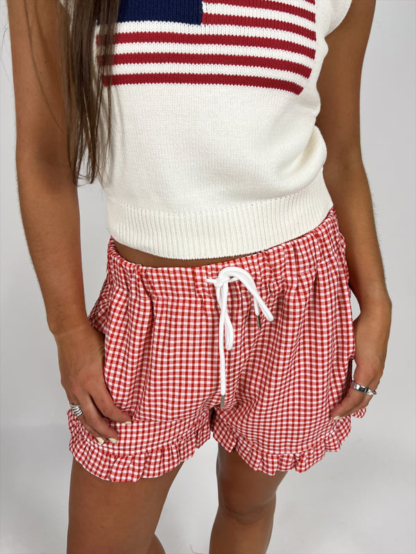 Addie Gingham Shorts