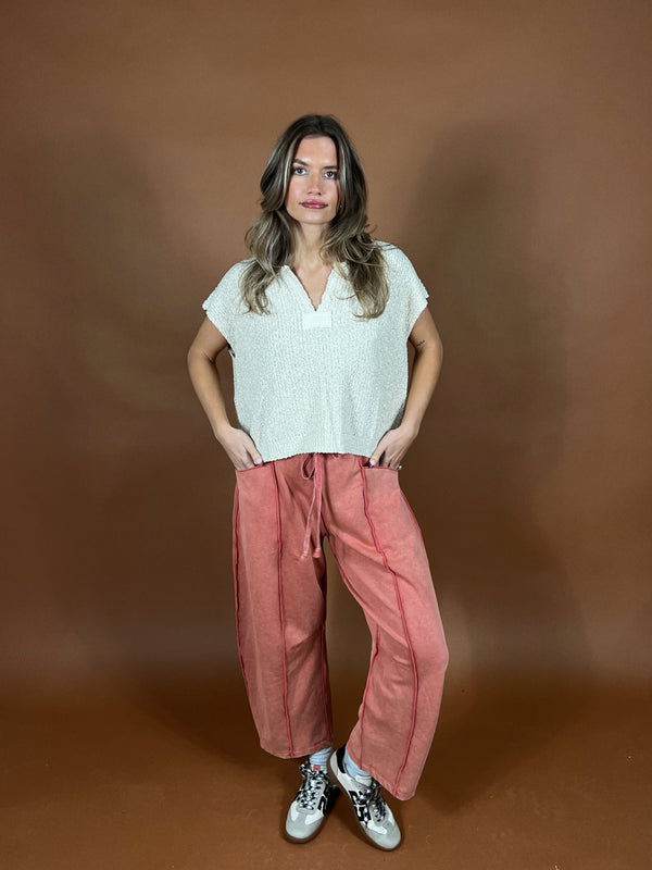 On Repeat Barrel Pants