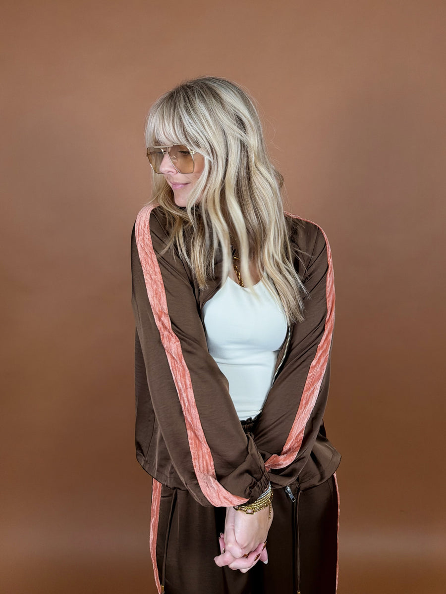 Courtside Velvet Detail Jacket