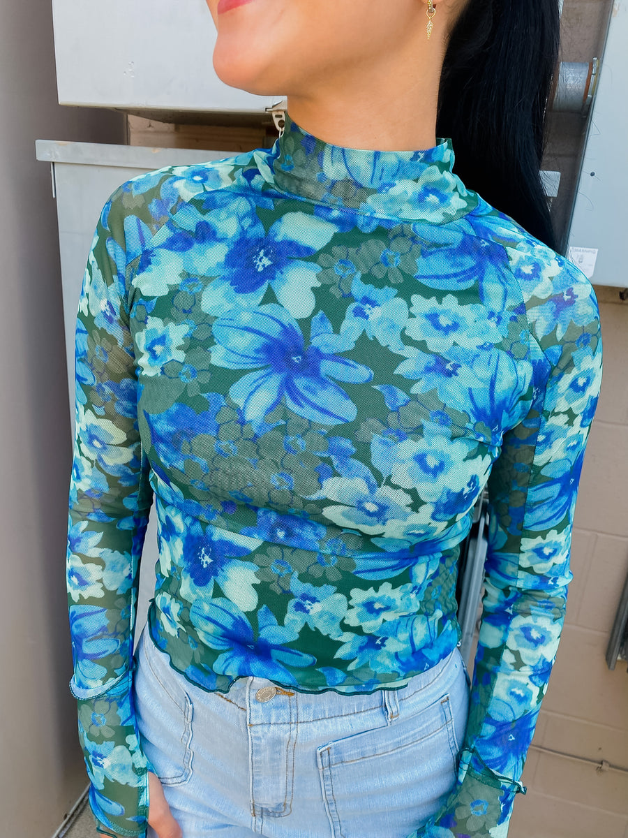 Lizzy Mesh Floral Top