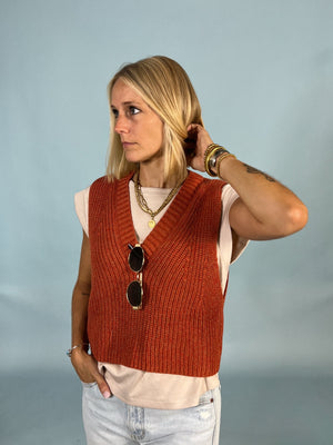 Layered Vest And Tee Duo