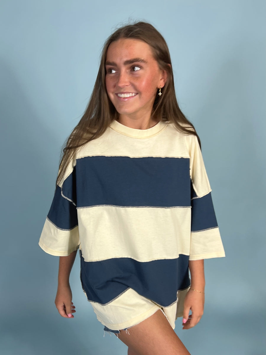 Polly Color Block Tee