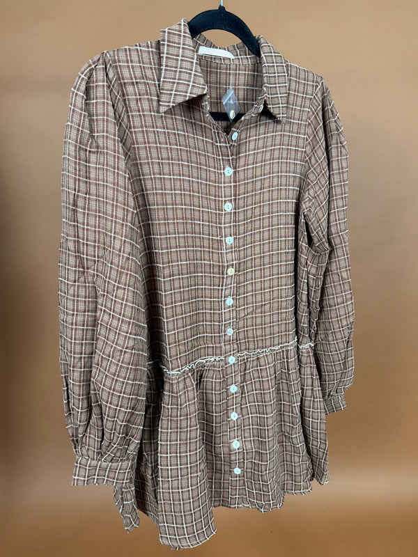 Caden Plaid Mini Dress