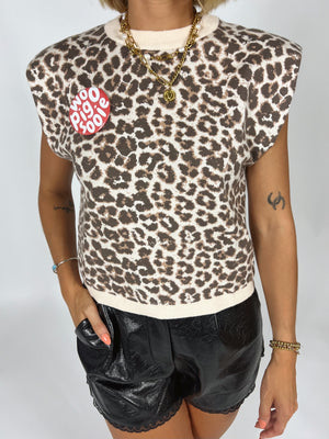 Wild Card Leopard Top