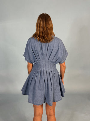 Off The Cuff Denim Dress