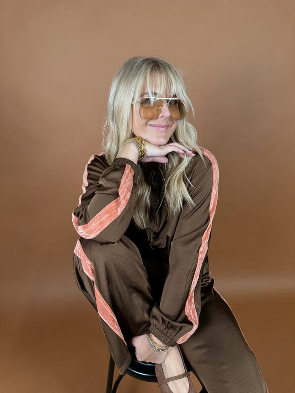 Courtside Velvet Detail Jacket