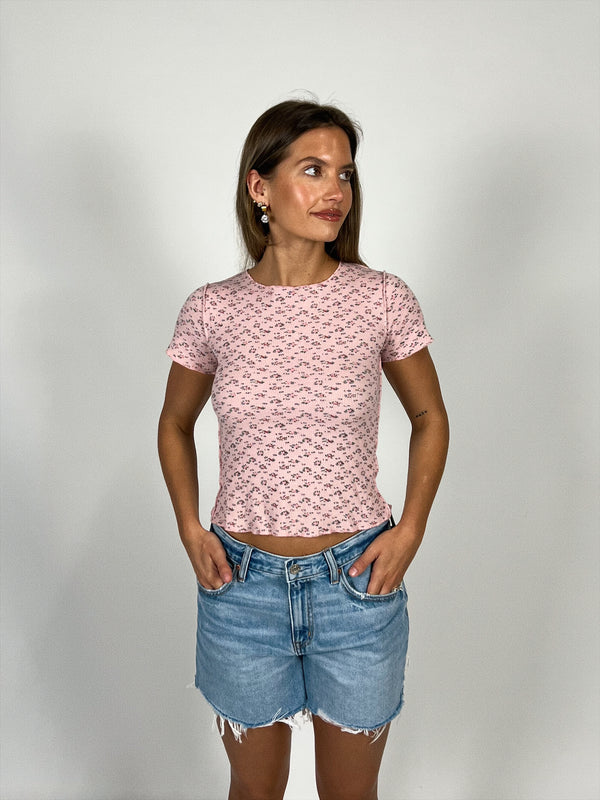 Fiona Floral Waffle Knit Top
