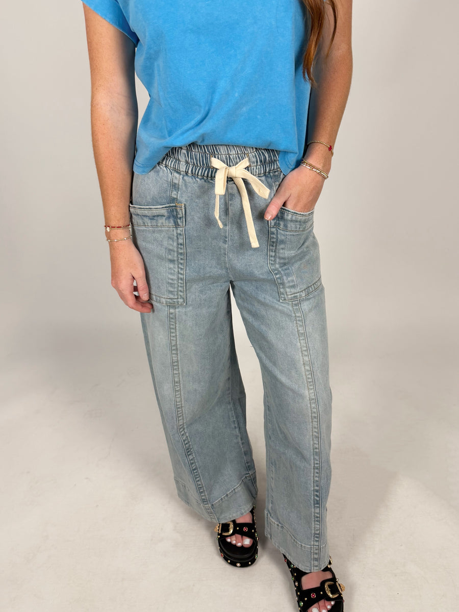 Around Town Drawstring Denim