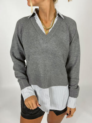Doubled Up Collared Top