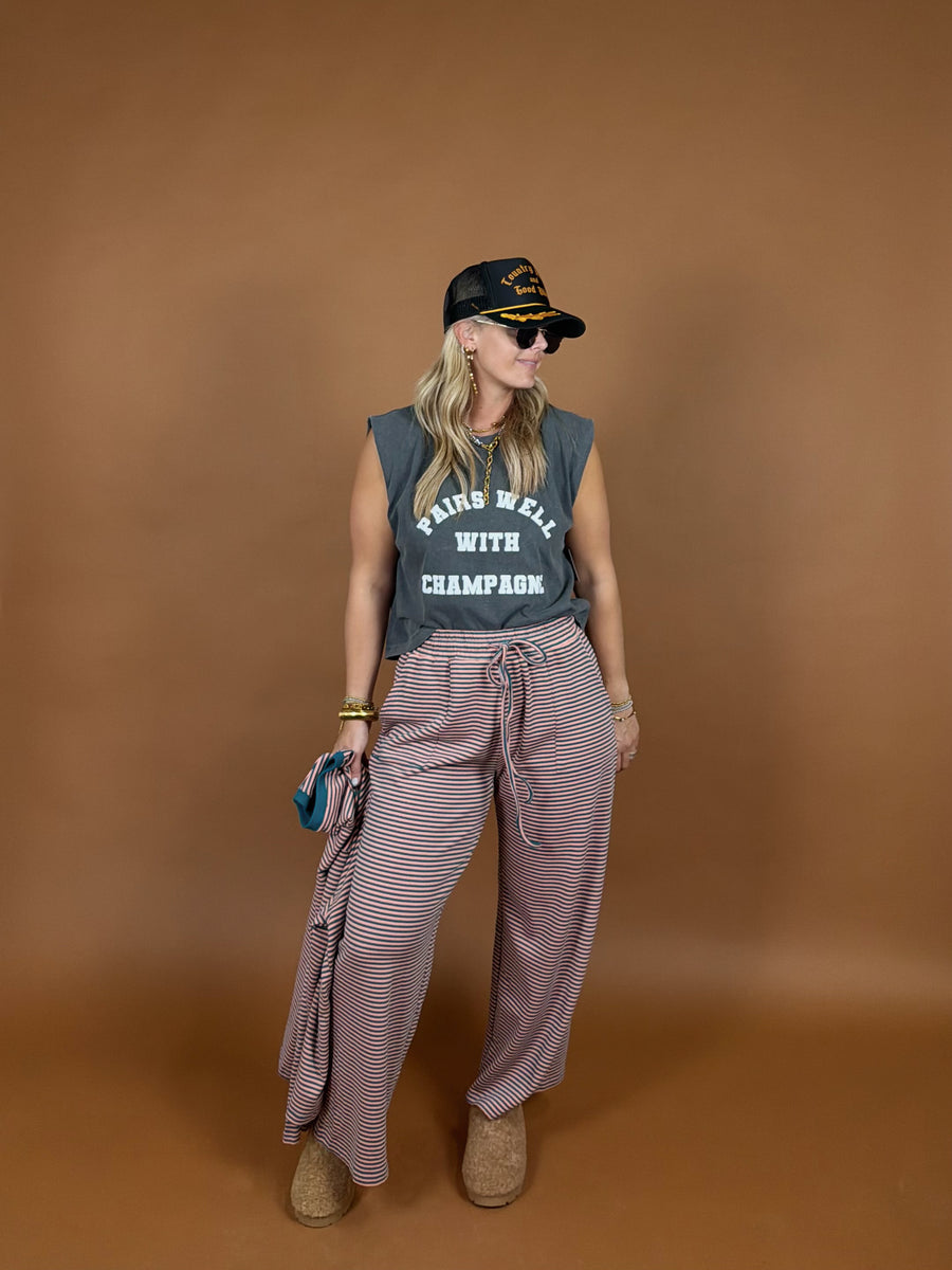 With Champagne Muscle Tee