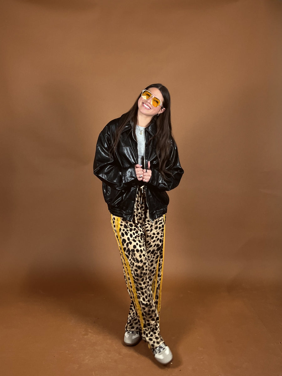 Backroad Leather Bomber Jacket