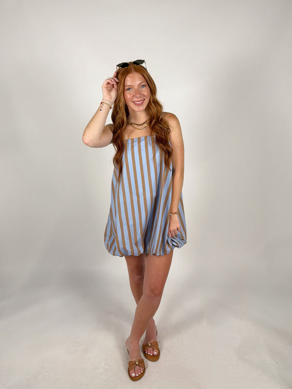 Oceanside Bubble Hem Dress