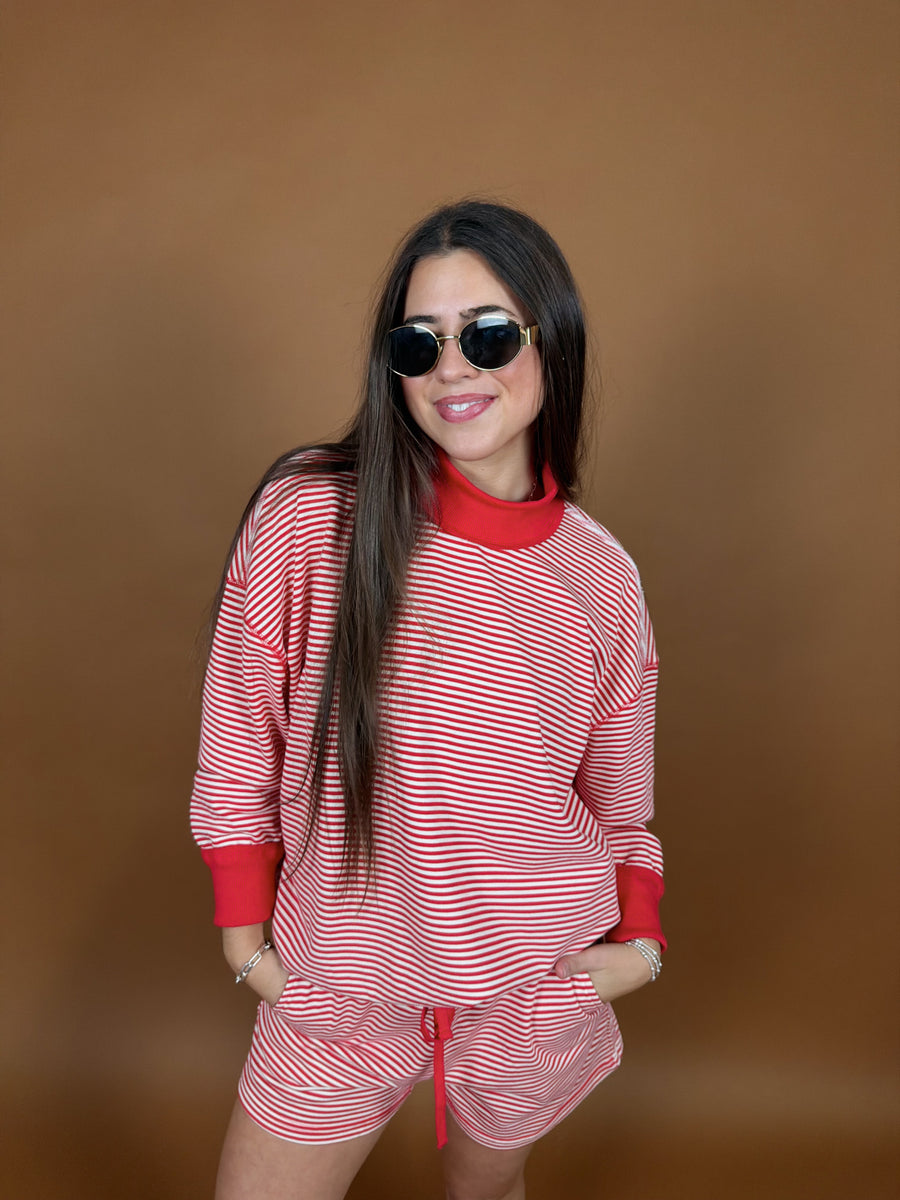 Weekend Stripe Short Set