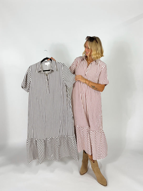 In The Same Stripe Maxi Dress