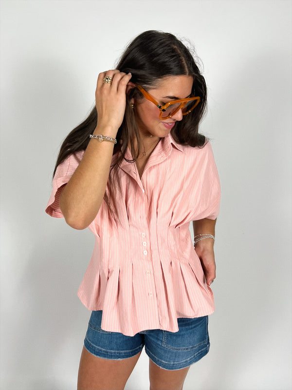 Blaire Peplum Waist Top