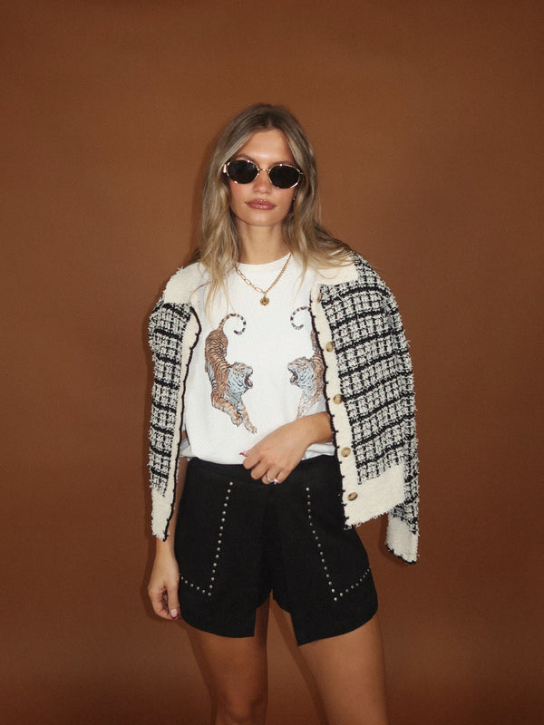 Rivet Studded Shorts