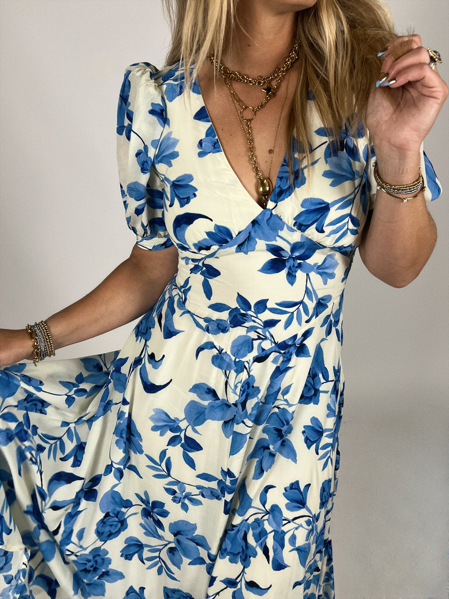 Cary V-Neck Floral Dress