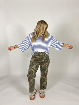 Weekend Stripes Oversized Top