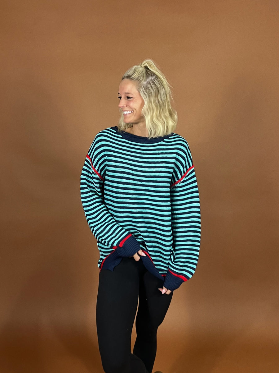 On The Line Stripe Sweater