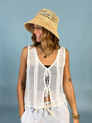 Crochet Knit Vest