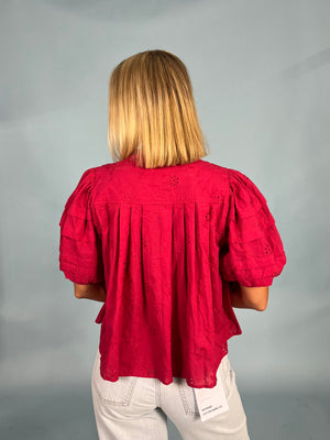 Feeling Flirty Eyelet Top