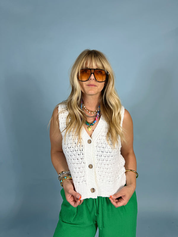 Cloudy Knit Vest