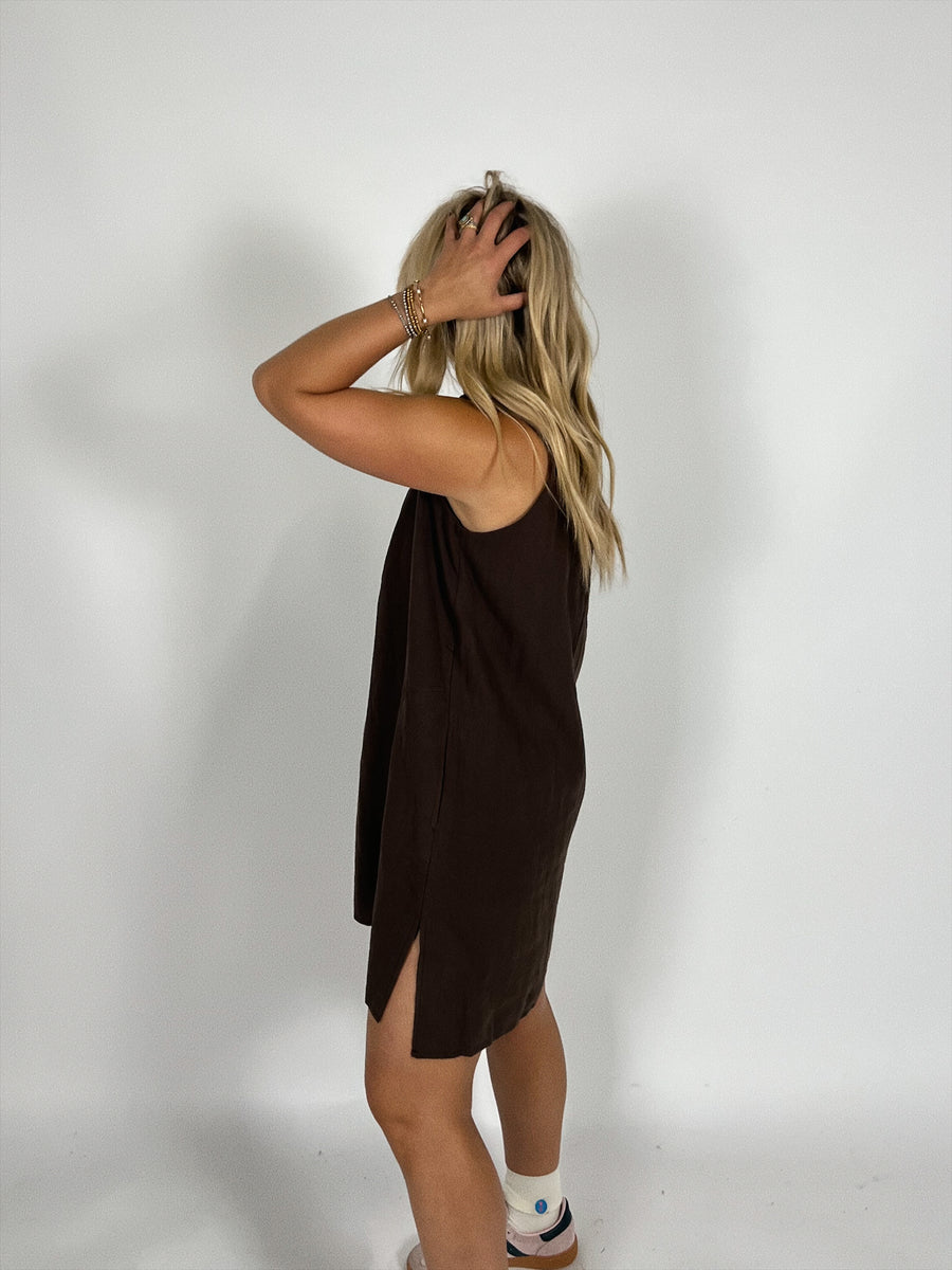 Double Shot Linen Dress