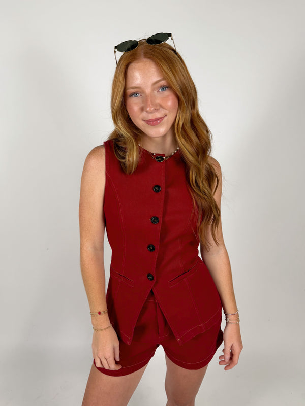 Sweet Reaction Vest Set
